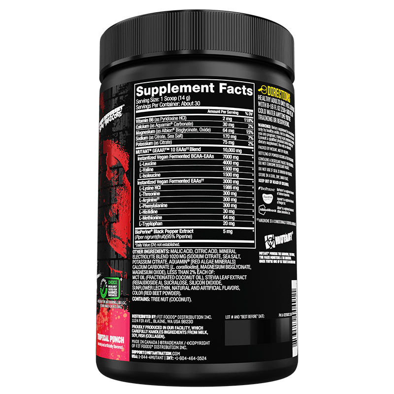 Mutant GEAAR - Fully Loaded Amino Complex - Bodybuilding.com